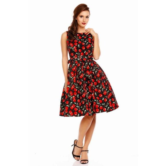 Dolly & Dotty Annie Swing Dress in Cherry Print - Picture 1 of 4